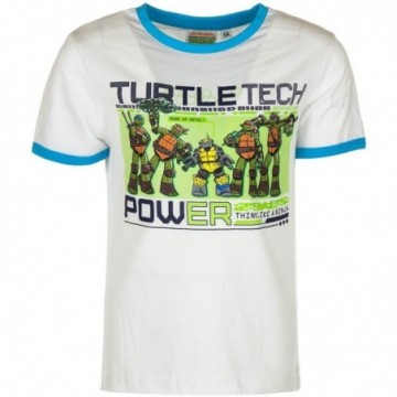 8 år / 128 cm - Hvid Ninja Turtles T-shirt