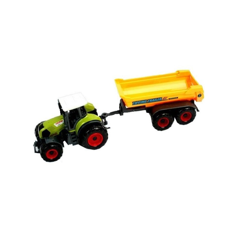 Traktor Med Tiptrailer