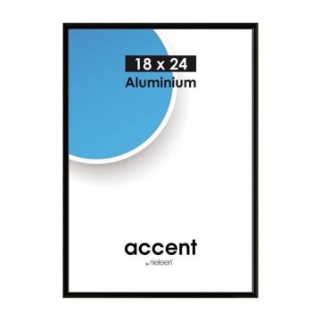 21 x 29,7 cm (DIN A4) Nielsen Fotoramme Accent i Aluminium - Sort