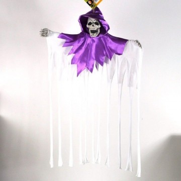 Svævende Spøgelse Med Kappe Lilla / Hvid 50x40 cm