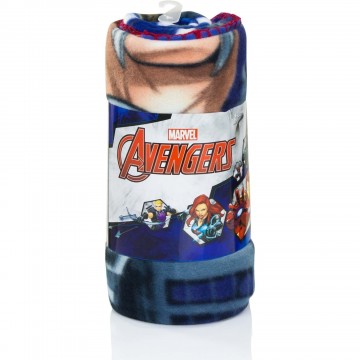 Marvel Avengers Fleece Tæppe 100 x 150 cm : Farve - Blå