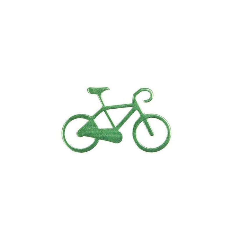 Nøglering I Aluminium Med Cykel Motiv : Farve - Grøn
