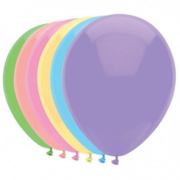10 stk. Party Balloner i Pastel Farver