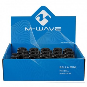 M-Wave Mini Ringeklokke Til Cykler Sort - 22,2 mm