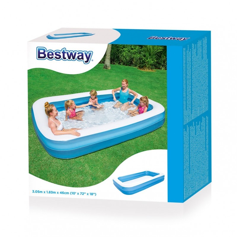 Bestway Familie Badebassin 305x183x46 cm