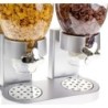 Cornflakes Dispenser Dobbelt 42 x 33 x 20 cm Sølv