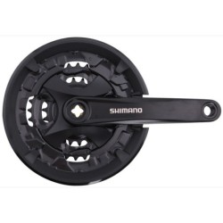 Shimano 9 speed Kranksæt 44-32-22 Tænder, Sort