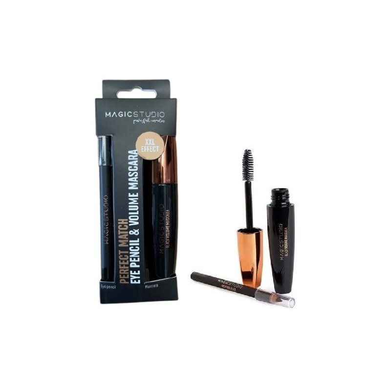 Magicstudio – Eye Pencil & Volume Mascara, Sort